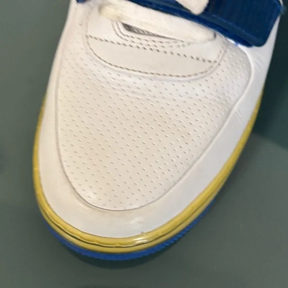 Nike Air Force 1 Mid Supreme Max Air CB Barkley•Size 9•White Blue Red•Rare• - Picture 15 of 16